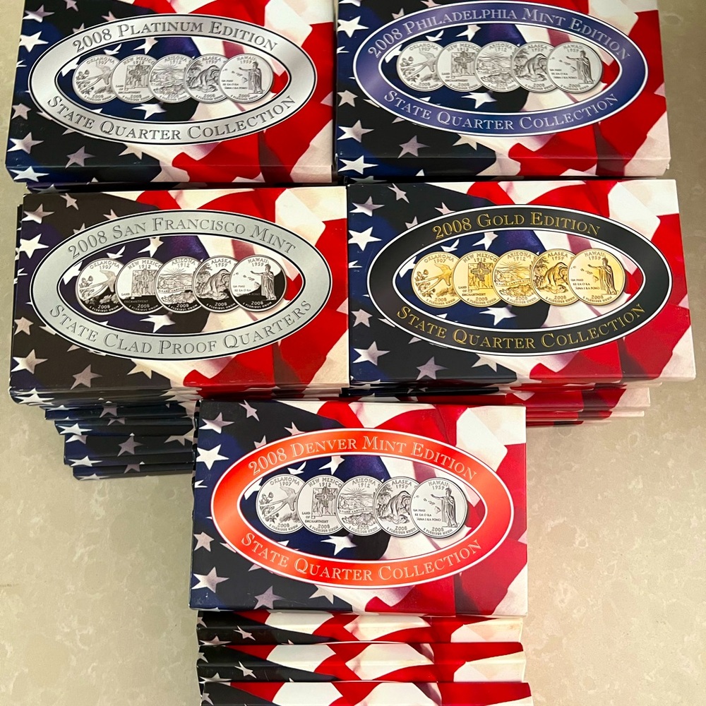 A full collectors set. Uncirculated state and territory quarters 1999-2009.
